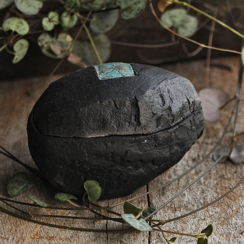 RAKU dóza kameň — foto 3