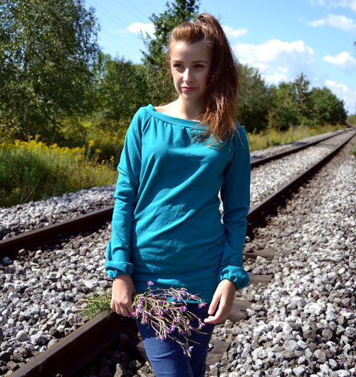 Mikina...petrolejová — foto 4