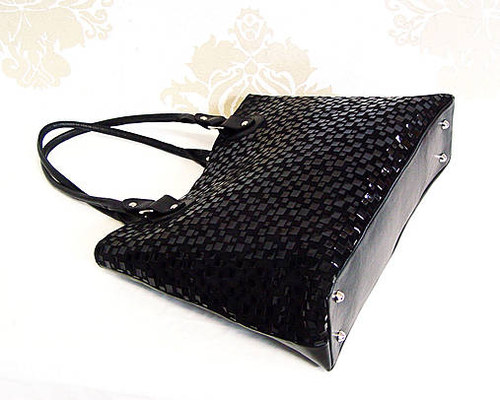 Kožená kabelka Klementínka "Black elegance" — foto 3