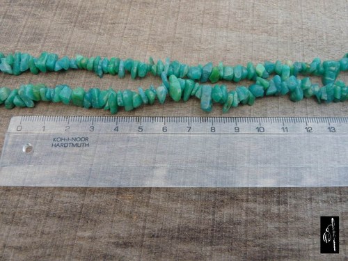Amazonit tmavší, návlek cca 20 cm — foto 5