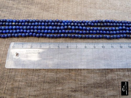 Lapis lazuli, kulička 4 mm, 4 ks — foto 5
