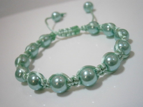 Tyrkysový náramek (shamballa) — foto 2