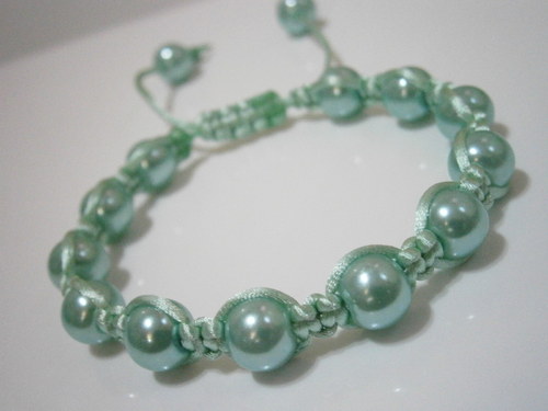 Tyrkysový náramek (shamballa) — foto 3