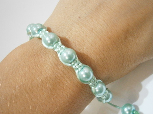 Tyrkysový náramek (shamballa) — foto 4