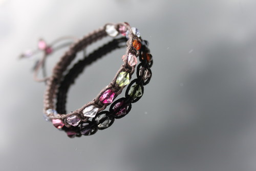 Náramek makramé/shamballa — foto 5