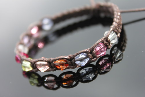 Náramek makramé/shamballa — foto 4