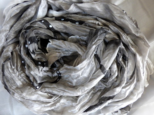 Oceľová - hodvábná štóla — foto 2