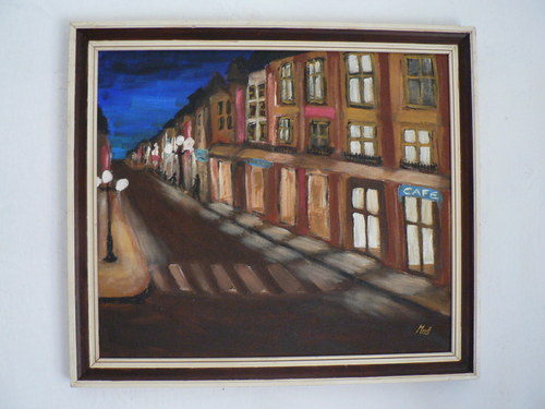 Noční uličkou - akryl — foto 3