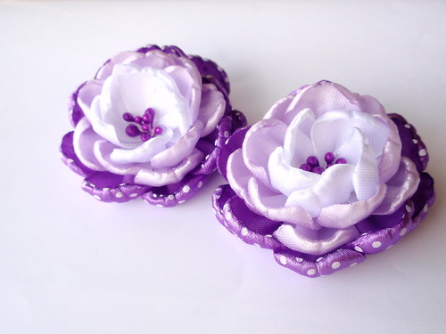 Čelenka bílá Purple duchess — foto 2