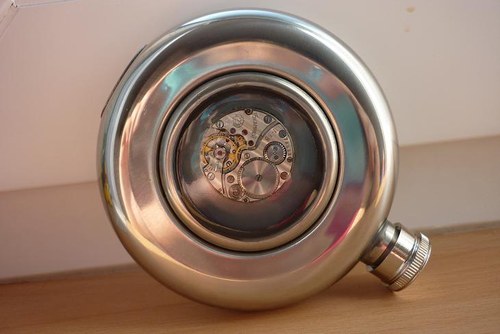 Nerezová placatka Steampunk — foto 2
