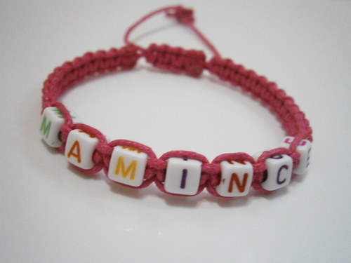 Náramek s textem - MAMINCE (Shamballa) — foto 3