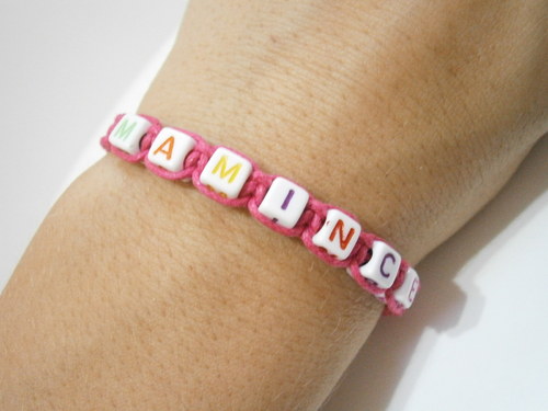 Náramek s textem - MAMINCE (Shamballa) — foto 4