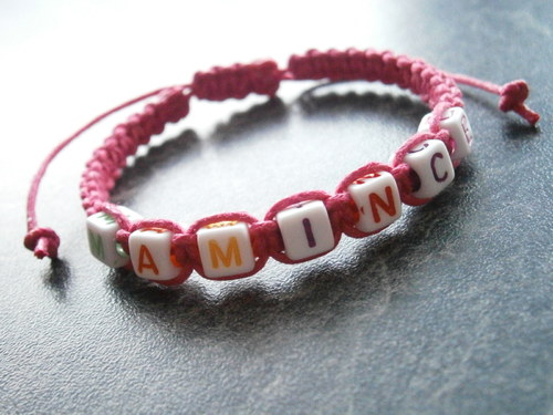 Náramek s textem - MAMINCE (Shamballa) — foto 5