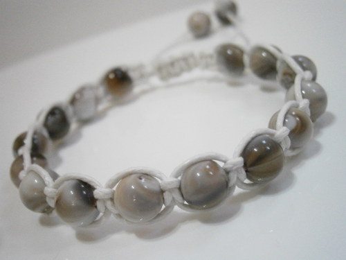 Shamballa náramek bílý/mramor — foto 3