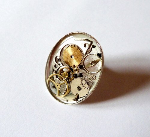 Velký prsten Steampunk Line — foto 3