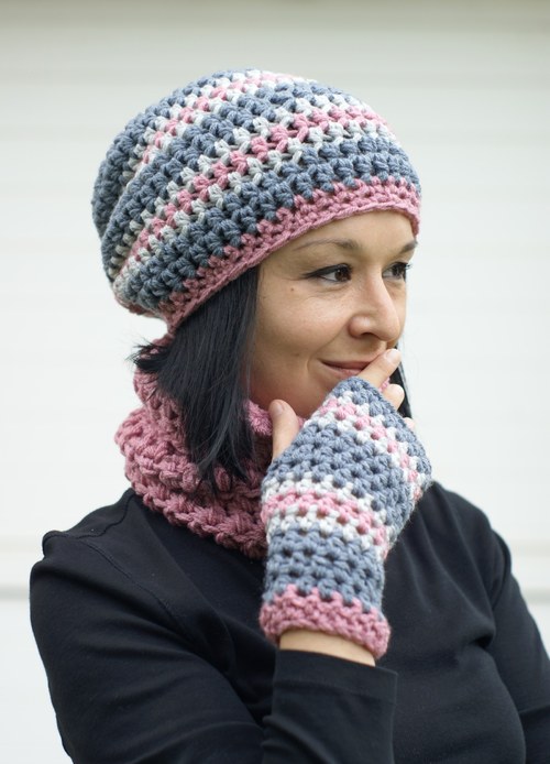 Pásikavka šedoružová (komplet set) — foto 3