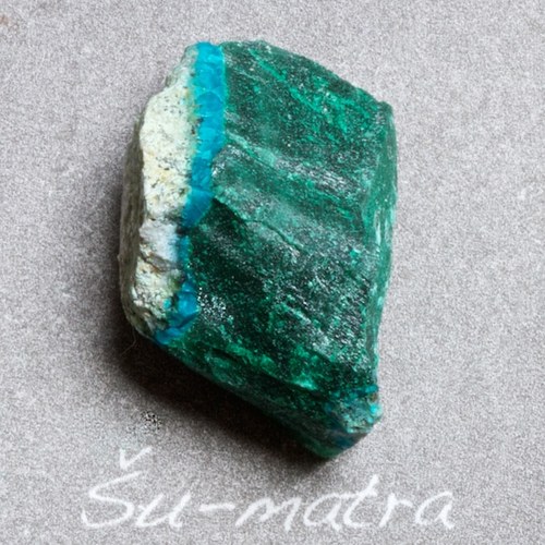 Malachit-azurit surový — foto 3