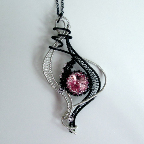 Starorůžový Swarovski-sada — foto 5