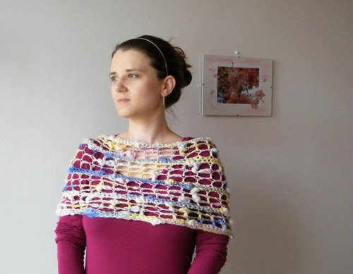 Vánek - nákrčník (ručně předená a barvená příze) — foto 4