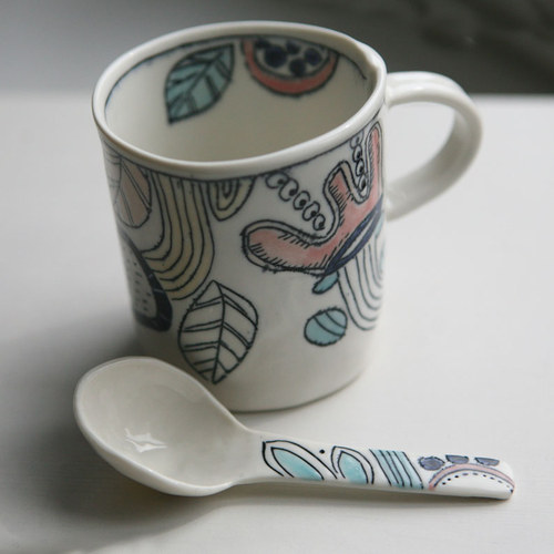 Lžička Zahrady (porcelán) — foto 5