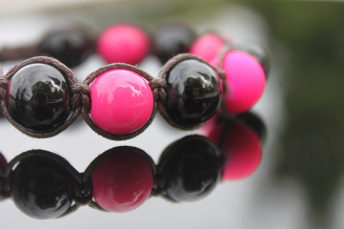 Koulení.. Náramek makramé/shamballa — foto 2