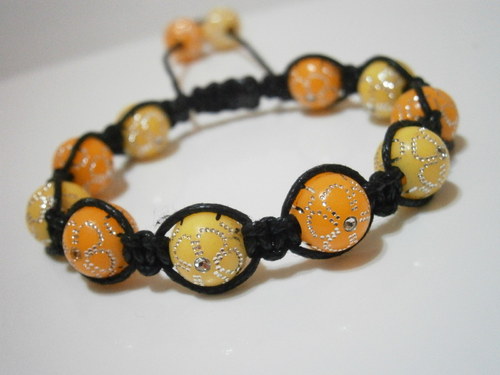Kytičkový shamballa náramek — foto 2