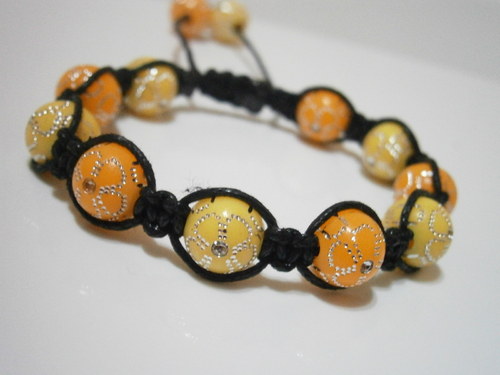 Kytičkový shamballa náramek — foto 3