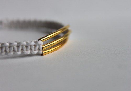 Náramek makramé/shamballa — foto 2