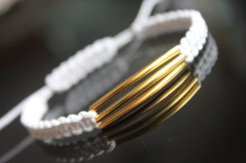 Náramek makramé/shamballa — foto 3