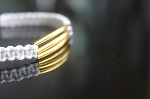 Náramek makramé/shamballa — foto 6