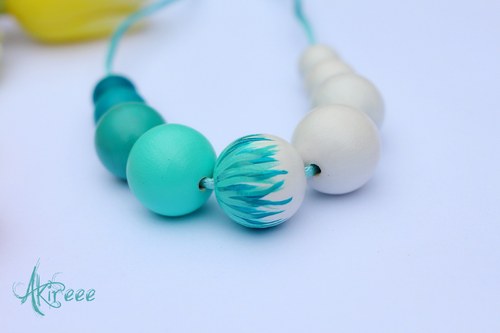 Turquoise fire - náhrdelník — foto 3