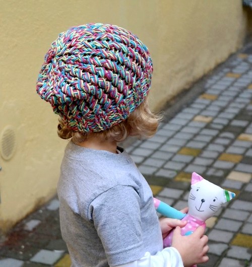 Dívčí Pletená Čepice — foto 3