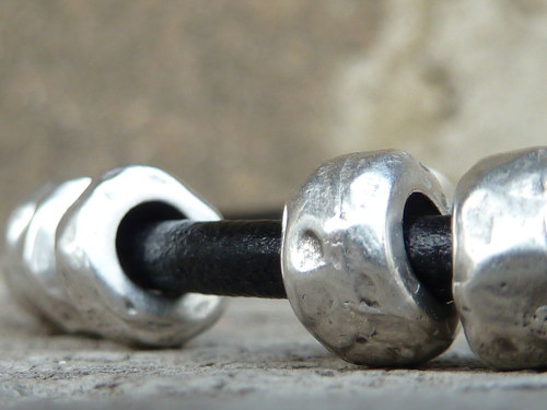 Náramek ... unisex ... with rustic beads II — foto 2