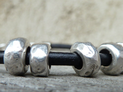 Náramek ... unisex ... with rustic beads II — foto 3