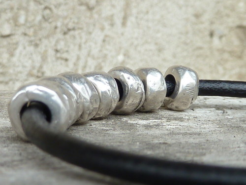 Náramek ... unisex ... with rustic beads II — foto 4