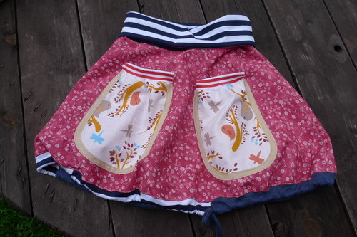Sukýnka "petitžupka" s kapsami — foto 3