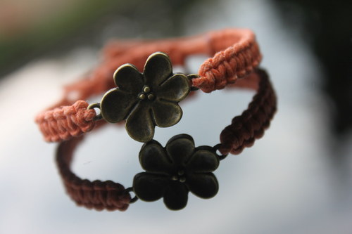 Náramek makramé/shamballa — foto 4