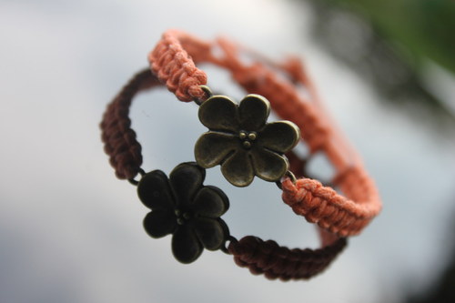 Náramek makramé/shamballa — foto 5