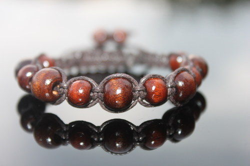 Blíž k přírodě.. Náramek shamballa/makramé — foto 3