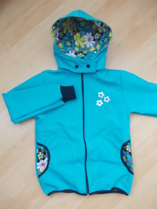 Tyrkysová Softshellová Bunda — foto 2