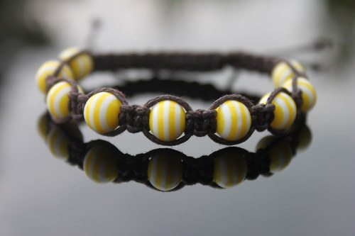 Náramek makramé/shamballa — foto 5
