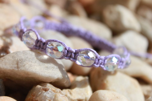 Náramek makramé/shamballa — foto 3