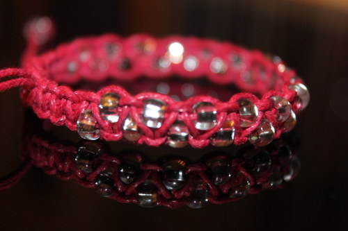 S vášní.. Náramek makramé/shamballa — foto 3