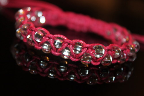 S vášní.. Náramek makramé/shamballa — foto 4