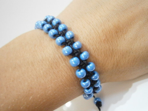 Modrá elegance (Shamballa náramek) — foto 4