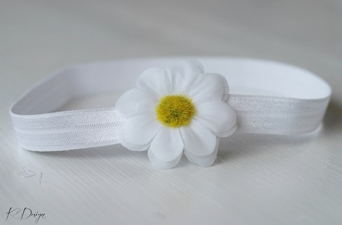 Čelenka pro malou slečnu - kopretinka — foto 2