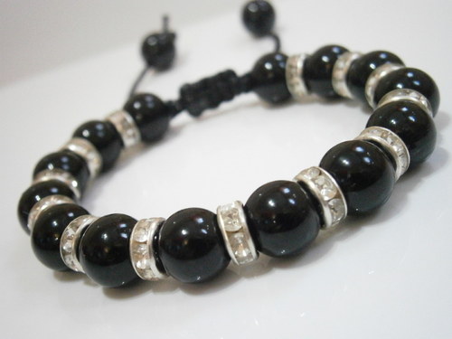 Elegance ve stylu shamballa (černý/stříbrný) — foto 2