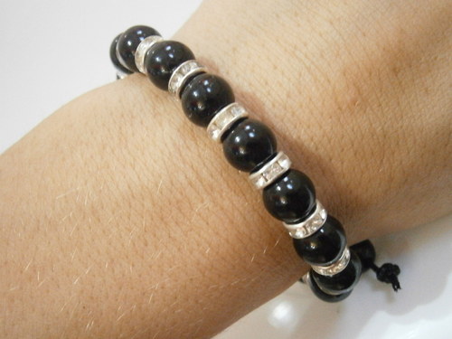 Elegance ve stylu shamballa (černý/stříbrný) — foto 5