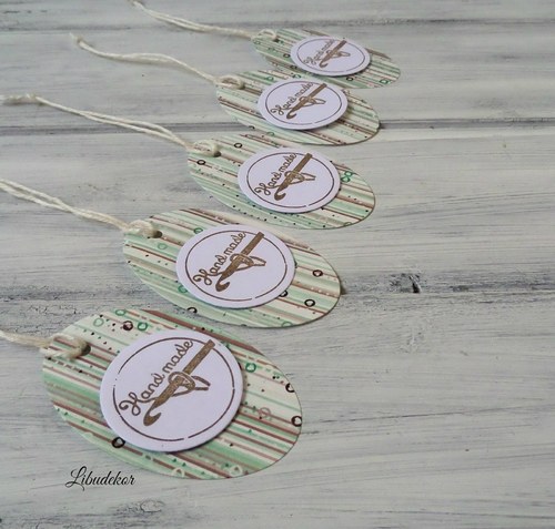Papírové hand made visačky 7. — foto 3