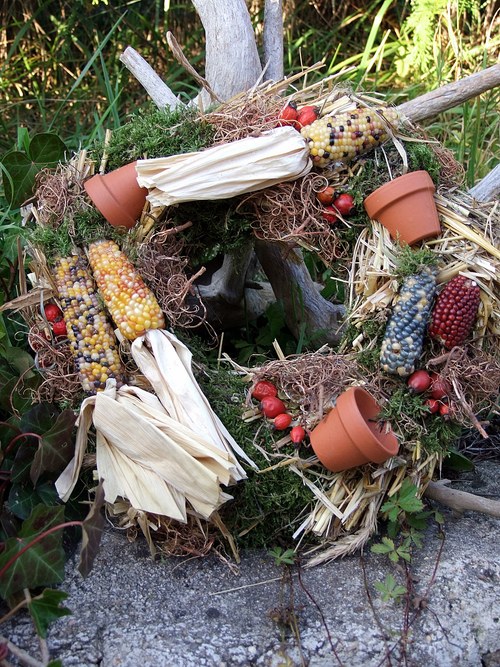 Podzimní věneček - Mini kukuřičky — foto 2